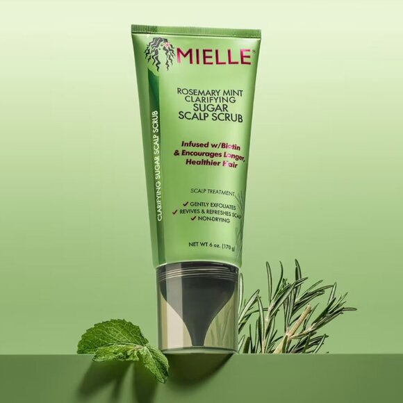 Mielle Brand New Rosemary Mint Clarifying Sugar Scalp Scrub 6 OZ - Picture 1 of 3
